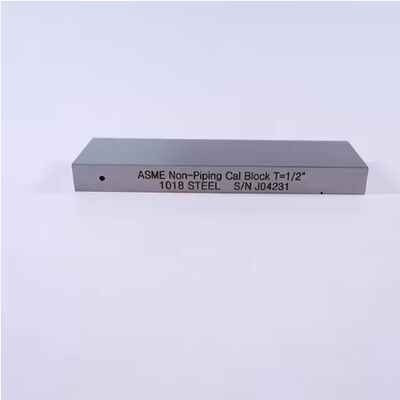 ASME Non-Piping Cal Block T=1/2 Inch ASME TYPE 1018 Steel Calibration Block For UT Shear Wave (1/2 Inch Thickness)