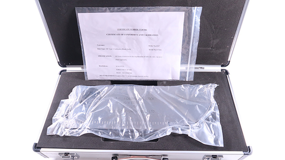 NDT IIW-tipo 1 AWSD1.1/D1.1M-2015 Bloco de calibração 1018 Bloco de ensaio de aço para detector de falhas ultra-sônicas